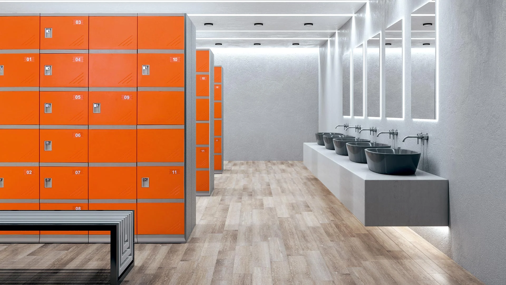 Healthcare facility lockers